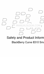 Blackberry 8310 Curve AT&T Informasi Keamanan dan Produk