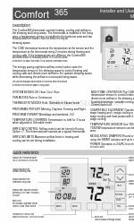 eControls Comfort365 C365T21 Manual del instalador y del usuario