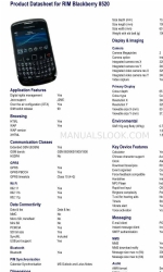 Blackberry 8520 Datenblatt