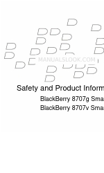 Blackberry 8707v Safety And Product Information