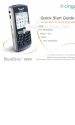 Blackberry 8800 - SMARTPHONE - SAFETY AND Quick Start Manual