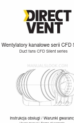 DIRECT VENT CFD Silent 160 Kullanıcı Kılavuzu