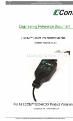 eControls ECOM E2046012 Manuale di installazione