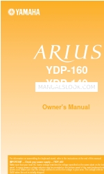 Yamaha Arius 160 Instrukcja obsługi