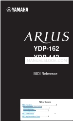 Yamaha Arius YDP-162 Riferimento