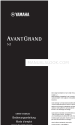 Yamaha AVANT GRAND N1 Manuale d'uso