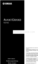 Yamaha AVANTGRAND N3 Owner's Manual