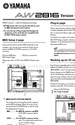 Yamaha AW2816 Operation Manual