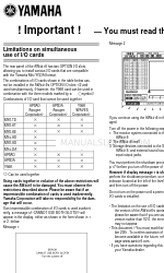 Yamaha AW4416 Supplement Manual