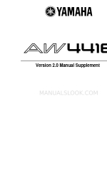 Yamaha AW4416 Manual Supplement