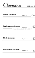 Yamaha Clavinova CLP-121S Owner's Manual