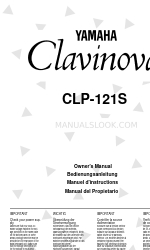 Yamaha Clavinova CLP-121S (French) Manuel D'instructions