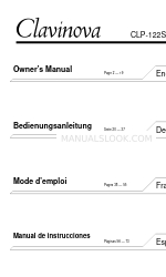 Yamaha Clavinova CLP-122S Panduan Pemilik