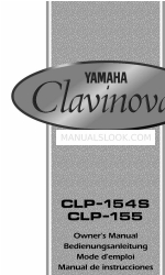 Yamaha Clavinova CLP-154S オーナーズマニュアル