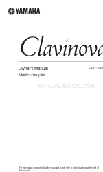 Yamaha Clavinova CLP-525 Manual del usuario