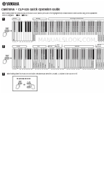 Yamaha Clavinova CLP-525 Manual de instrucciones rápidas