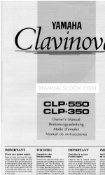 Yamaha Clavinova CLP-550 Manual del usuario