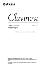 Yamaha Clavinova CLP-625 Manual del usuario