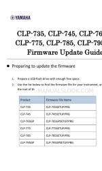 Yamaha Clavinova CLP-735 Handleiding voor firmware-update