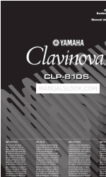 Yamaha Clavinova CLP-810S Gebruikershandleiding