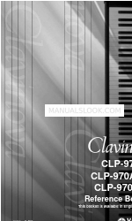 Yamaha Clavinova CLP-970A Referans Kitapçığı