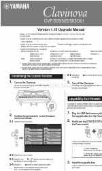 Yamaha CLAVINOVA CVP-505 Upgrade Manual