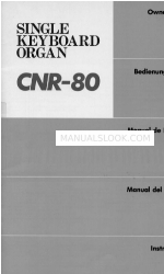 Yamaha CNR-80 (Bahasa Spanyol) Manual Del Propietario