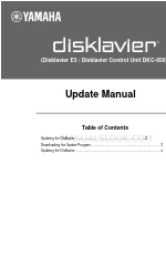 Yamaha DGB1KE3 Manual de atualização