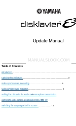 Yamaha Disklavier E3 Manuale di aggiornamento