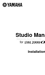 Yamaha DM 2000 Version 2 Manuale di installazione