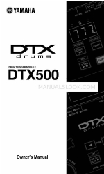 Yamaha DTX500 Benutzerhandbuch