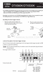Yamaha DTX530K Руководство по сборке