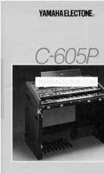 Yamaha Electone C-605P Посібник з монтажу