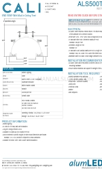 CALI ALS500T-DBR-MI Handleiding voor installatie-instructies