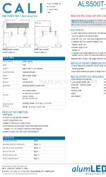 CALI alumLEDs ALS500T-RMW-HC Manuale di istruzioni per l'installazione