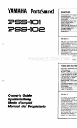 Yamaha PortaSound PSS-101 (Spaans) Handboek voor eigenaren