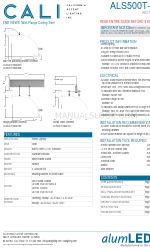 CALI alumLEDs ALS500T-SWM-FG Інструкція з монтажу Посібник з монтажу