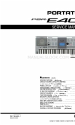 Yamaha PORTATONE PSR E403 Servicehandleiding