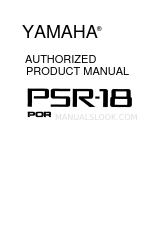 Yamaha Portatone PSR-18 Autorisiertes Produkthandbuch