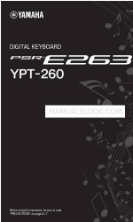 Yamaha PSR-E263 Kullanıcı El Kitabı