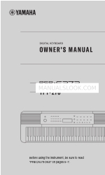 Yamaha PSR-E273 Owner's Manual