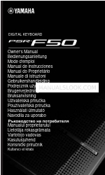 Yamaha PSR-F50 Manuale d'uso