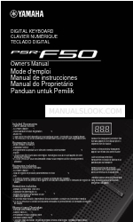 Yamaha PSR-F50 Manuale d'uso