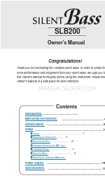 Yamaha Silent Bass SLB200 Manual do Proprietário