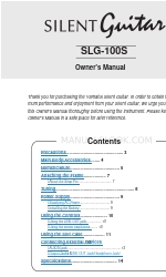 Yamaha Silent Guitar SLG-100S Owner's Manual