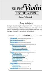 Yamaha Silent Violin SV150S Manual do Proprietário