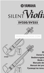 Yamaha Silent Violin SV250 Manual do Proprietário