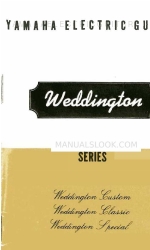 Yamaha Weddington SeriesWeddington Custom 소유자 매뉴얼