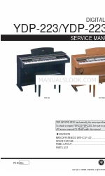 Yamaha YDP-223C Manual de servicio