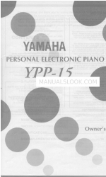 Yamaha YPP-15 Benutzerhandbuch